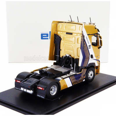 ELIGOR RENAULT T480 TRACTOR TRUCK EVO PRESTIGE 2-ASSI 2021 - GOLD WHITE BLACK 1/43