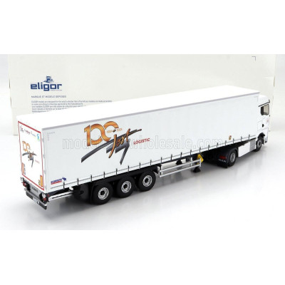 ELIGOR MAN TGX 18.470 TRUCK TELONATO JOST LOGISTIC TRANSPORTS 2021 - WHITE 1/43
