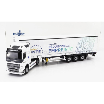 ELIGOR VOLVO FH4 500 TRUCK TELONATO ASTRE TRANSPORTS 2020 - WHITE 1/43