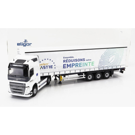 ELIGOR VOLVO FH4 500 TRUCK TELONATO ASTRE TRANSPORTS 2020 - WHITE 1/43
