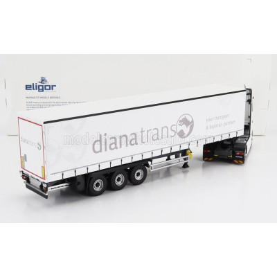 ELIGOR SCANIA S500 TRUCK TELONATO DIANA TRANSPORTS 2020 - WHITE 1/43