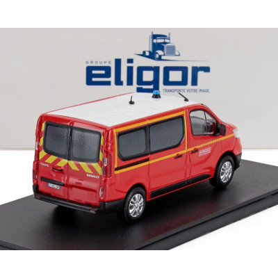 ELIGOR RENAULT TRAFIC MINIBUS SDIS 04 SAPEURS POMPIERS 2024 - RED WHITE 1/43