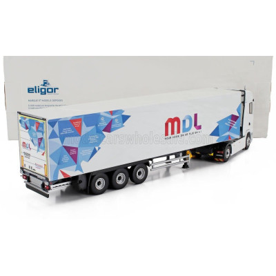 ELIGOR SCANIA S500 TRUCK CASSONATO MDL TRANSPORTS 2024 - WHITE 1/43