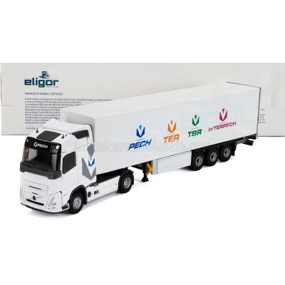 ELIGOR VOLVO FH AERO TRUCK CASSONATO PECH TRANSPORTS 2024 - WHITE 1/43