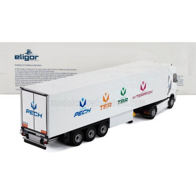 ELIGOR VOLVO FH AERO TRUCK CASSONATO PECH TRANSPORTS 2024 - WHITE 1/43