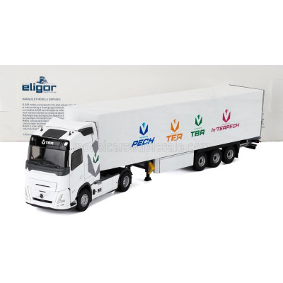 ELIGOR VOLVO FH AERO TRUCK CASSONATO TBR TRANSPORTS 2024 - WHITE 1/43