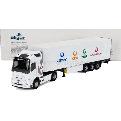 ELIGOR VOLVO FH AERO TRUCK CASSONATO INTERPECH TRANSPORTS 2024 - WHITE 1/43