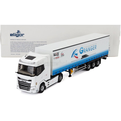ELIGOR DAF XG TRUCK TELONATO GRANGER TRANSPORTS 2021 - WHITE 1/43