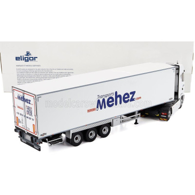ELIGOR SCANIA S500 TRUCK SEMI-FRIGO MEHEZ TRANSPORTS 2021 - WHITE 1/43