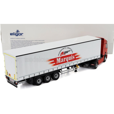 ELIGOR RENAULT T480 TRUCK TELONATO MARQUIS TRANSPORTS 2021 - WHITE RED 1/43