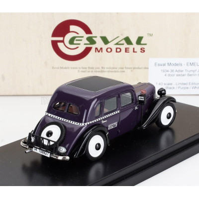 ESVAL MODEL ADLER TRUMPF JUNIOR BERLIN TAXI 1936 - BLUE BLACK 1/43