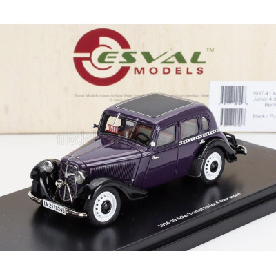 ESVAL MODEL ADLER TRUMPF JUNIOR BERLIN TAXI 1941 - BLUE BLACK 1/43