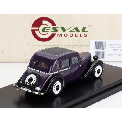 ESVAL MODEL ADLER TRUMPF JUNIOR BERLIN TAXI 1941 - BLUE BLACK 1/43
