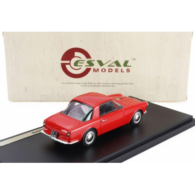 ESVAL MODEL FIAT 1500 S COUPE BY FISSORE 1961 - RED 1/43