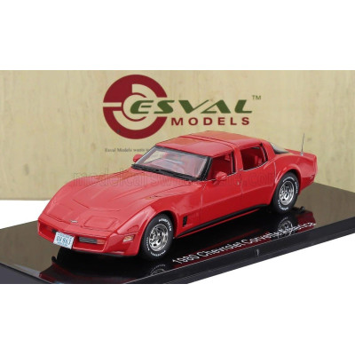 ESVAL MODEL CORVETTE AMERICA CLOSED ROOF 1980 - RED 1/43
