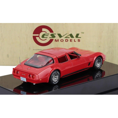 ESVAL MODEL CORVETTE AMERICA CLOSED ROOF 1980 - RED 1/43