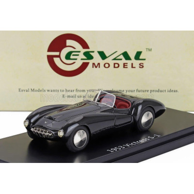 ESVAL MODEL VICTRESS S-1 CABRIOLET OPEN 1954 - BLACK 1/43