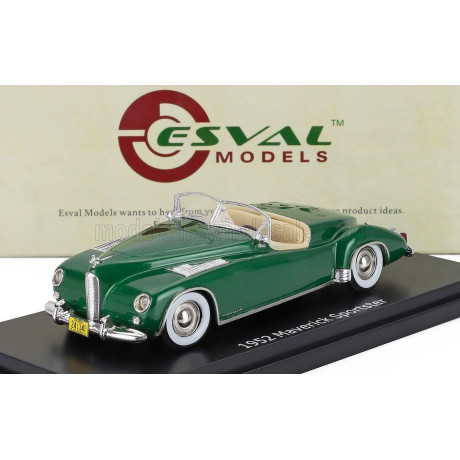 ESVAL MODEL MAVERICK SPORTSTER SPIDER OPEN 1952 - GREEN 1/43