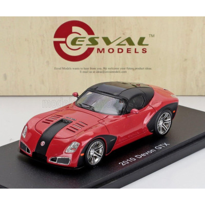 ESVAL MODEL DEVON GTX - WITHOUT SPOILER 2010 - RED BLACK 1/43