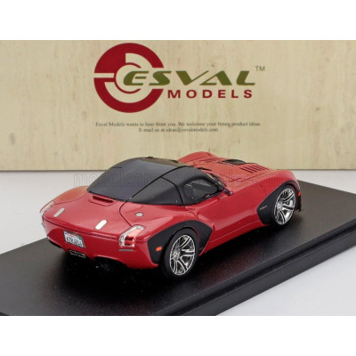 ESVAL MODEL DEVON GTX - WITHOUT SPOILER 2010 - RED BLACK 1/43