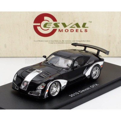 ESVAL MODEL DEVON GTX - WITH SPOILER 2010 - BLACK CHROME 1/43