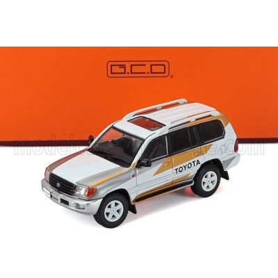 GCD MODELS TOYOTA LAND CRUISER 100 1997 - WHITE GOLD GREY 1/64
