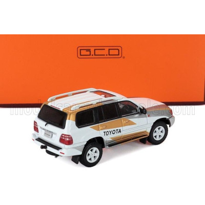 GCD MODELS TOYOTA LAND CRUISER 100 1997 - WHITE GOLD GREY 1/64