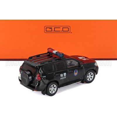 GCD MODELS TOYOTA LAND CRUISER PRADO 150 POLICE 2021 - BLACK 1/64