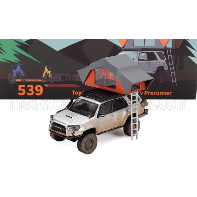 GCD MODELS TOYOTA 4RUNNER WIDEBODY WITH ACCESSORIES 2018 - SILVER 1/64