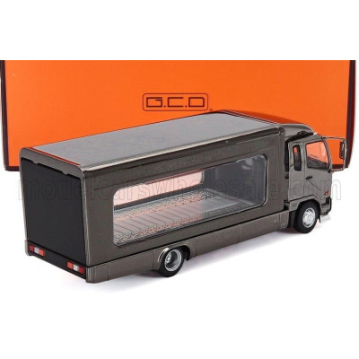 GCD MODELS MITSUBISHI FUSO FIGHTER (1024) TRUCK CAR TRANSPORTER 2-ASSI 2017 - GREY 1/64