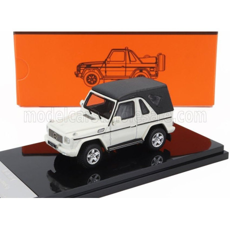 GCD MODELS MERCEDES BENZ G-CLASS CABRIOLET OPEN (W463) WITH ACCESSORIES 2003 - WHITE 1/64