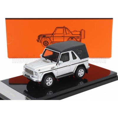 GCD MODELS MERCEDES BENZ G-CLASS CABRIOLET OPEN (W463) WITH ACCESSORIES 2003 - SILVER 1/64