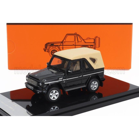 GCD MODELS MERCEDES BENZ G-CLASS CABRIOLET OPEN (W463) WITH ACCESSORIES 2003 - BLACK 1/64