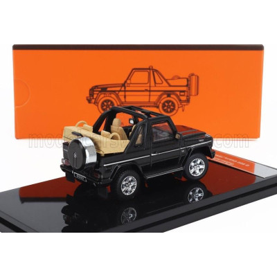 GCD MODELS MERCEDES BENZ G-CLASS CABRIOLET OPEN (W463) WITH ACCESSORIES 2003 - BLACK 1/64