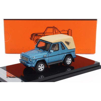 GCD MODELS MERCEDES BENZ G-CLASS CABRIOLET OPEN (W463) WITH ACCESSORIES 2003 - BLUE 1/64