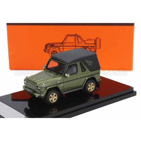 GCD MODELS MERCEDES BENZ G-CLASS CABRIOLET OPEN (W463) WITH ACCESSORIES 2003 - GREEN 1/64
