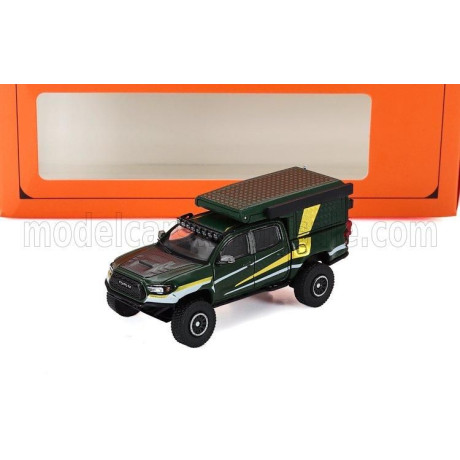 GCD MODELS TOYOTA TACOMA PICK-UP CAMPER 2022 - GREEN GOLD 1/64
