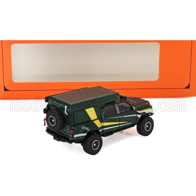 GCD MODELS TOYOTA TACOMA PICK-UP CAMPER 2022 - GREEN GOLD 1/64