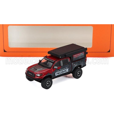 GCD MODELS TOYOTA TACOMA PICK-UP CAMPER 2022 - GREY RED 1/64