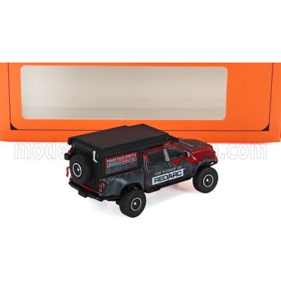 GCD MODELS TOYOTA TACOMA PICK-UP CAMPER 2022 - GREY RED 1/64
