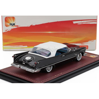 GLM MODELS IMPERIAL CROWN CABRIOLET (SINGLE HEADLIGHT) CLOSED 1957 - BLACK WHITE 1/43