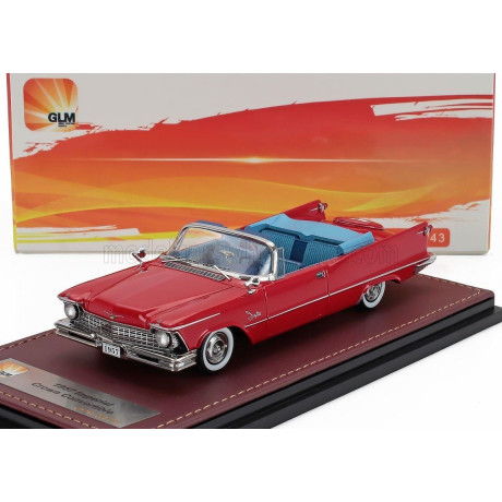 GLM MODELS IMPERIAL CROWN CABRIOLET (SINGLE HEADLIGHT) OPEN 1957 - RED 1/43