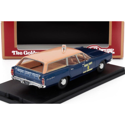 GOLDVARG FORD USA GALAXIE SW STATION WAGON NASSAU COUNTY POLICE 1970 - BLUE CREAM 1/43