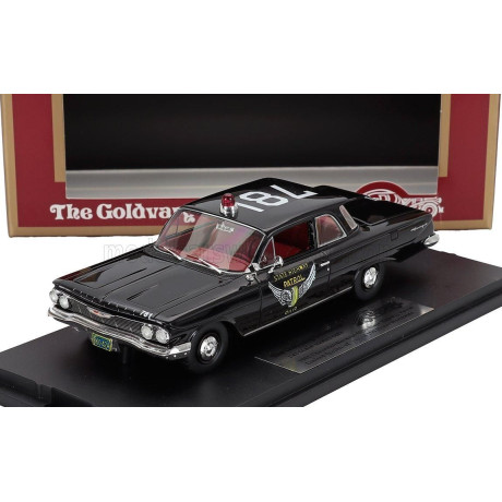 GOLDVARG CHEVROLET BISCAYNE OHIO STATE HIGHWAY PATROL POLICE 1961 - BLACK 1/43