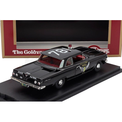 GOLDVARG CHEVROLET BISCAYNE OHIO STATE HIGHWAY PATROL POLICE 1961 - BLACK 1/43