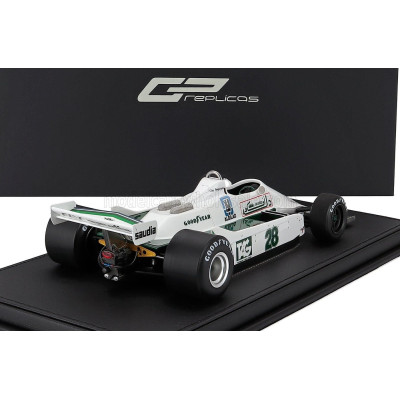 GP REPLICAS WILLIAMS F1  FW07 FORD N 28 WINNER BRITISH GP 1979 CLAY REGAZZONI - WHITE GREEN 1/18