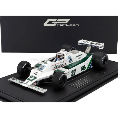 GP REPLICAS WILLIAMS F1  FW07 FORD N 27 WINNER DUTCH GP (with pilot figure) 1979 ALAN JONES - WHITE 1/18