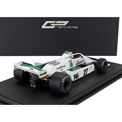 GP REPLICAS WILLIAMS F1  FW07 FORD N 27 WINNER DUTCH GP (with pilot figure) 1979 ALAN JONES - WHITE 1/18