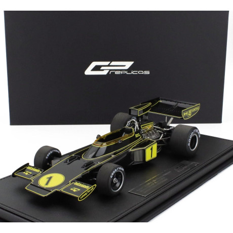 GP REPLICAS LOTUS F1  72E TEAM LOTUS JPS N 1 WINNER MONZA ITALY GP 1974 RONNIE PETERSON - BLACK GOLD 1/18