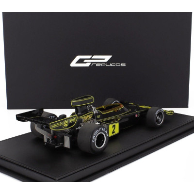 GP REPLICAS LOTUS F1  72E TEAM LOTUS JPS N 2 3rd BRITISH GP 1974 JACKY ICKX - BLACK GOLD 1/18
